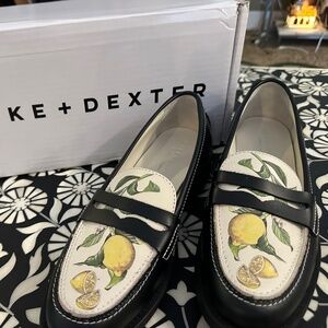 Duke & Dexter lemon loafers size 7
